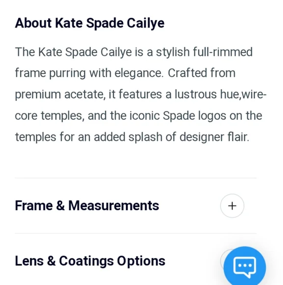 kate spade brand women's eyeglasses and case - Picture 9 of 9